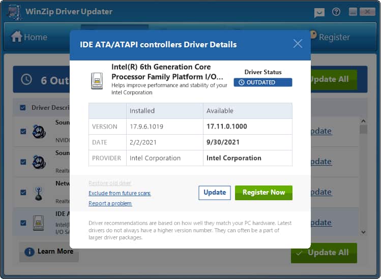 winzip driver updater safe